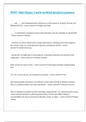 PSYC 3082 Exam 3 with verified detailed answers