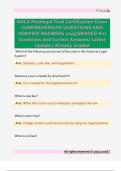 NALA Paralegal Final Certification Exam  COMPREHENSIVE QUESTIONS AND  VERIFIED ANSWERS 2025&lpar;GRADED A&plus;&rpar;  Questions and Correct Answers&sol; Latest  Update &sol; Already Graded