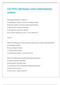 LSU PSYC 3082 Exam 1 with verified detailed answers