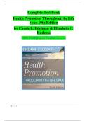 Complete Test Bank Health Promotion Throughout the Life Span 10th Edition by Carole L&period; Edelman & Elizabeth C&period; Kudzma