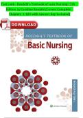 Test Bank For Rosdahl's Textbook of Basic Nursing 12th Edition by Caroline Rosdahl Chapter 1 - 103 Complete 2025