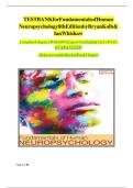 Test Bank for Fundamentals of Human Neuropsychology&comma; 8th Edition by Bryan Kolb & Ian Q&period; Whishaw &vert; 2025&sol;2026 Latest Update
