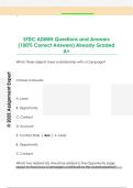 SFDC ADMIN Questions and Answers  &lpar;100&percnt; Correct Answers&rpar; Already Graded  A&plus; 