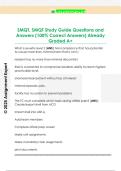 SMQT&comma; SMQT Study Guide Questions and  Answers &lpar;100&percnt; Correct Answers&rpar; Already  Graded A&plus; 