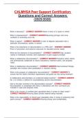 CALMHSA Peer Support Certification Questions and Correct Answers &lpar;2025&sol;2026&rpar;