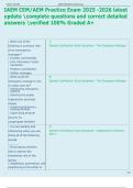 IAEM CEM&sol;AEM Practice Exam 2025 -2026 latest  update complete questions and correct detailed  answers verified 100&percnt; Graded A&plus; 