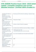 ATPL SARON Practice Exam 2025 -2026 latest  update complete questions and correct  detailed answers verified 100&percnt; Graded A&plus; 