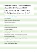 Dynatrace Associate Certification Exams &lpar;Latest 2025&sol; 2026 Updates STUDY PACKAGE WITH SOLUTIONS&rpar; 100&percnt; Verified Questions & Answers &vert; Grade A