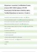 Dynatrace Associate Certification Exams &lpar;Latest 2025&sol; 2026 Updates STUDY PACKAGE WITH SOLUTIONS&rpar; 100&percnt; Verified Questions & Answers &vert; Grade A