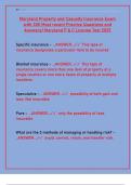 Maryland P&C Insurance Exam Practice Test&colon; 300 Questions & Answers 2024