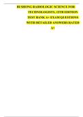 Test Bank For Radiologic Science for Technologists 12th Edition by Bushong&comma; Complete Guide Chapter 1-40&period;