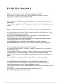 PHAR 100 - Module 5 NEWEST 2026&sol;2027 ACTUAL EXAM COMPLETE QUESTIONS AND CORRECT DETAILED ANSWERS &lpar;VERIFIED ANSWERS&rpar; &vert;ALREADY GRADED A&plus;&vert;&vert;BRAND NEW&excl;&excl;