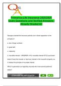 Primerica Life Insurance Exam 2025&sol;2026 &vert; 100&plus; Verified Q&A &vert; Risk Classes&comma; Underwriting&comma; Key Person Coverage