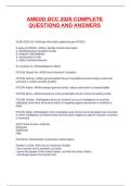 AMEDD DCC 2025 COMPLETE QUESTIONS AND ANSWERS