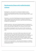Psychometrics Exam with verified detailed answers
