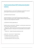 Psychometrics Exam 3MT3 with precise detailed answers