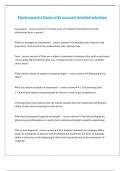 Psychometrics Exam with accurate detailed solutions
