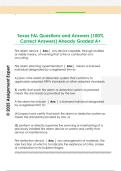 Texas FAL Questions and Answers &lpar;100&percnt;  Correct Answers&rpar; Already Graded A&plus; 