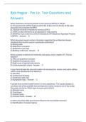 Bob Hogue - Pre Lic&period; Test Questions and Answers