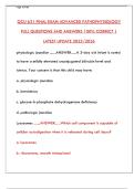 GCU 631 Final Exam Advanced Pathophysiology Q&A 100&percnt; Correct &lpar;2025&sol;2026&rpar;
