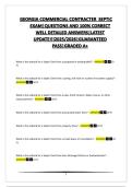 GEORGIA COMMERCIAL CONTRACTER  SEPTIC EXAM&vert;QUESTIONS AND 100&percnt; CORRECT WELL DETAILED ANSWERS&vert;LATEST UPDATE&excl;&excl;&excl;2025&sol;2026&vert;GUARANTEED PASS&vert;GRADED A&plus;