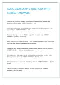AVMG 3600 EXAM 2 QUETIONS WITH CORRECT ANSWERS