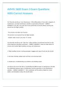 AVMG 3600 Exam 3 Exam Questions With Correct Answers