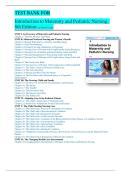 Test Bank for Introduction to Maternity and Pediatric Nursing 8th Edition by Gloria Leifer &vert; 2025&sol;2026 Exam Q&A PDF &vert; Latest Update &vert; Nursing & NCLEX Prep