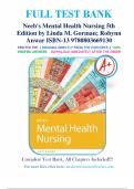 Test Bank for Neeb's Mental Health Nursing 5th Edition By Linda M&period; Gorman&semi; Robynn Anwar ISBN 9780803669130&comma; 0803669135 Chapter 1-22 Complete Guide A&plus;