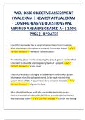 WGU D220 &ndash; Health Information Systems Management &vert; Western Governors University &vert; Final Objective Assessment Exam with Verified Answers