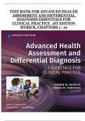 Advanced Health Assessment and Differential Diagnosis&colon; Essentials for Clinical Practice &ndash; 1st Edition by Myrick &vert; Complete Test Bank with Answers