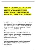 STRTP PRACTICE TEST DAY 5 EXAM WITH CORRECT ACTUAL QUESTIONS AND CORRECTLY WELL DEFINED ANSWERS LATEST 2025 - 2026 ALREADY GRADED A&plus;