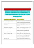 KAPLAN & SADOCK'S PSYCHIATRY STUDY GUIDE OVERVIEW QUESTIONS AND CORRECT DETAILED ANSWERS WITH RATIONALES &vert;ALREADY GRADED A&plus;&vert;&vert;BRAND NEW&excl;&excl;