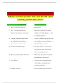 Indiana Cna written questions final Exam Test with Latest Updated &lpar;Questions and Answers&rpar;