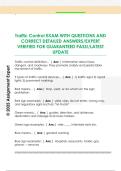 Traffic Control EXAM WITH QUESTIONS AND  CORRECT DETAILED ANSWERS&sol;EXPERT  VERIFIED FOR GUARANTEED PASS&excl;&sol;LATEST  UPDATE 