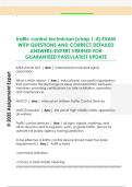 raffic control technician &lpar;chap 1-4&rpar; EXAM  WITH QUESTIONS AND CORRECT DETAILED  ANSWERS&sol;EXPERT VERIFIED FOR  GUARANTEED PASS&excl;&sol;LATEST UPDATE 