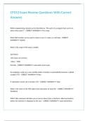 CP212 Exam Review Questions With Correct Answers