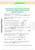 Truck Driving Championships Questions  and Answers &lpar;100&percnt; Correct Answers&rpar;  Already Graded A&plus; 