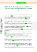 USAW Study Guide Questions and Answers  &lpar;100&percnt; Correct Answers&rpar; Already Graded  A&plus; 