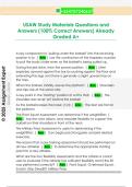 USAW Study Materials Questions and  Answers &lpar;100&percnt; Correct Answers&rpar; Already  Graded A&plus; 