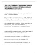NURS 5354 FINAL EXAM ACTUAL EXAM QUESTIONS AND CORRECT ANSWERS 2026&sol;2027&comma; NURS 5354 EKG EXAM QUESTIONS AND ANSWERS&comma; NURS 5354 Midterm Exam & Nurs 5354 Final Exam Questions And Answers With Verified Solutions 100&percnt; Correct Latest 2026&sol;2027&excl;&excl;&excl; Guaranteed Pas