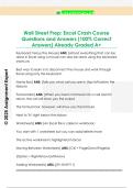 Wall Street Prep&colon; Excel Crash Course  Questions and Answers &lpar;100&percnt; Correct  Answers&rpar; Already Graded A&plus; 