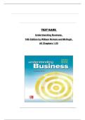 TEST BANK for Understanding Business, 13th Edition by William Nickels and McHugh, All Chapters 1-20 ||Complete A+ Guide