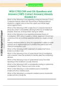 WGU C702 CHFI and OA Questions and  Answers &lpar;100&percnt; Correct Answers&rpar; Already  Graded A&plus;