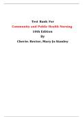 Test Bank For Community and Public Health Nursing&comma; 10th Edition&comma; By Cherie Rector&comma; Mary Jo Stanley 2024&comma; All Chapters 1-30&period;pdf