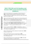 WGU C702 CHFI and OA Questions and  Answers &lpar;100&percnt; Correct Answers&rpar; Already  Graded A&plus; 