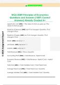WGU D089 Principles of Economics  Questions and Answers &lpar;100&percnt; Correct  Answers&rpar; Already Graded A&plus; 