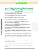 wgu d196 pre assessment Questions and  Answers &lpar;100&percnt; Correct Answers&rpar; Already  Graded A&plus; 
