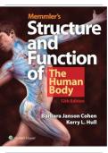 Test Bank for Memmler's Structure and Function of The Human Body&comma; 12th Edition