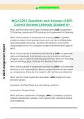 WGU D293 Questions and Answers &lpar;100&percnt;  Correct Answers&rpar; Already Graded A&plus; 